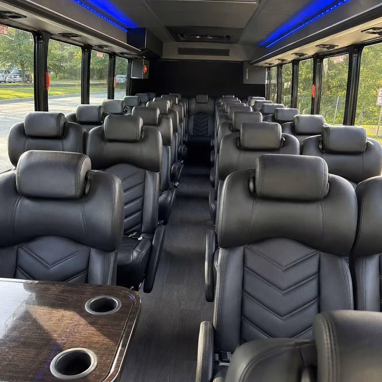 25 passenger minibus interior