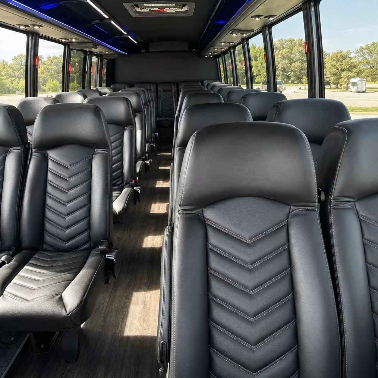 28 passenger minibus interior